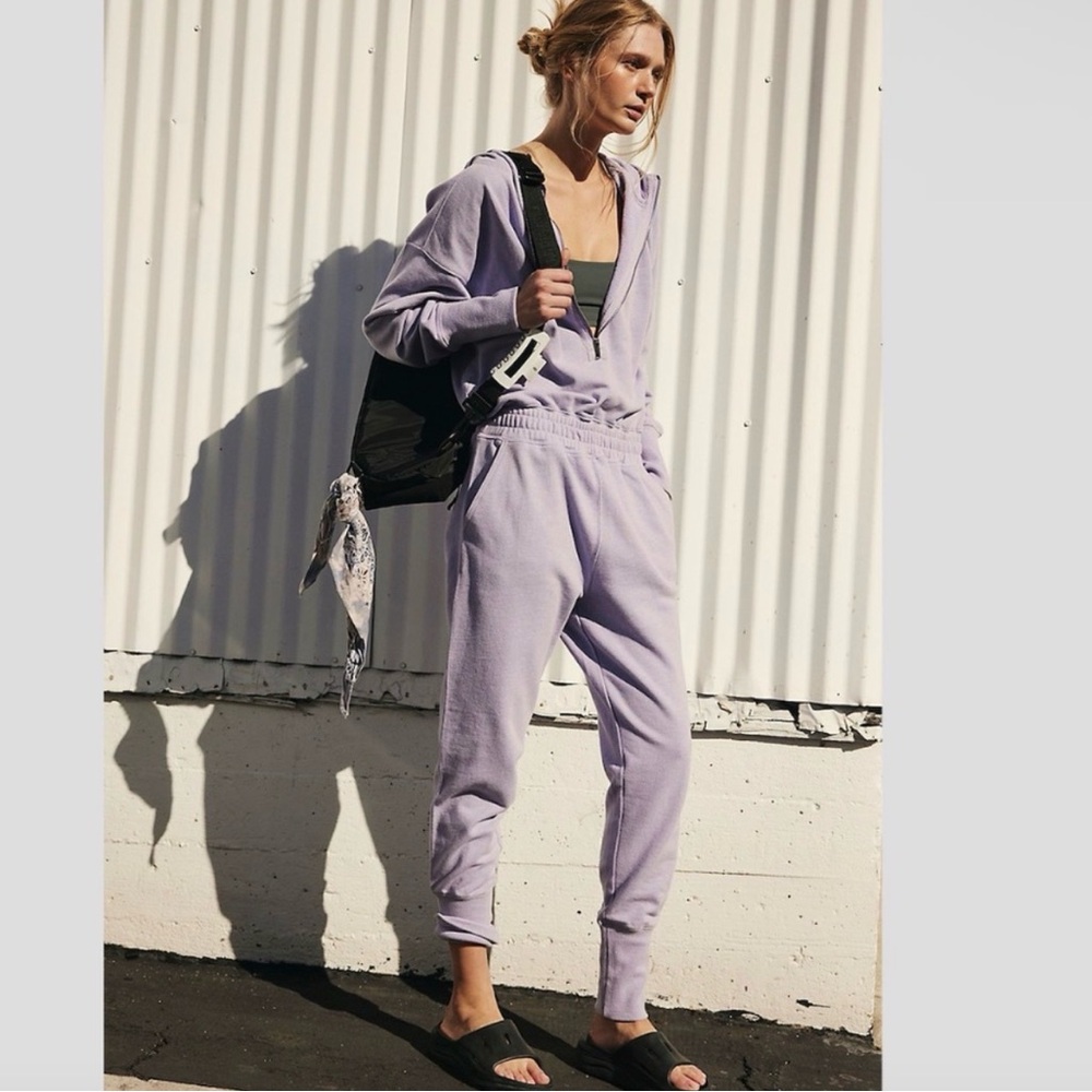 Free People Movement Training Day Jumpsuit Lilac
